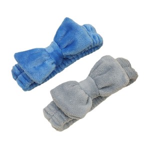 Nouveau bandeau de Spa en velours de flanelle conçu avec logo personnalisé bandeau pour laver le visage bandeau de soins de la peau du visage pour les femmes maquillage - Product Image 5