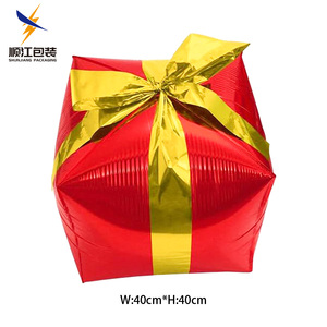 Ballons en feuille d'hélium gonflables en forme de <span class=keywords><strong>cube</strong></span> décoratifs en gros pour les décorations de fête de Noël et de Pâques - Product Image 1
