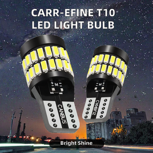 Ampoules LED T10 6000K Blanc Ambre W5W Sans Erreur pour Voiture, Plafonnier, Porte, Éclairage de Courtoisie, Plaque d'Immatriculation, Tableau de Bord, Autres Applications - Product Image 3