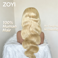 Perruque Lace Front HD 13x4 en Cheveux Humains Couleur 613, Densité 250, Ondulation Body Wave, Cheveux Vietnamiens Bruts en Lots avec Baby Hair Pré-épilés