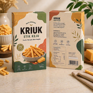 Boîte d'emballage alimentaire personnalisée pour bâtonnets de collation savoureux - Product Image 1