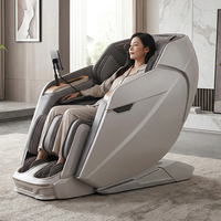 Fauteuil de massage de luxe avec technologie SL-Track et design peu encombrant, technologie AI/4D, pour la maison et le bureau