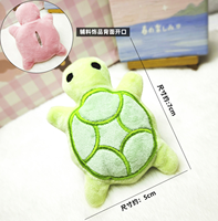 Anoeo Porte-clés mignon en forme de tortue, jouets en peluche, tortues de dessin animé, poupées douces, animaux écologiques, petit pendentif, ornements de sac, décoration