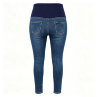 Jean de maternité taille haute pour femme, coupe skinny, en denim extensible, style décontracté pour tous les jours