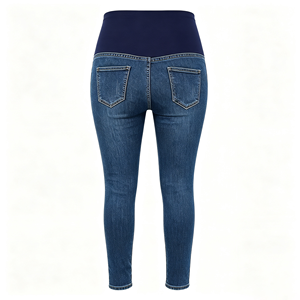 Jean de maternité taille haute pour femme, coupe skinny, en denim extensible, style décontracté pour tous <span class=keywords><strong>les</strong></span> jours - Product Image 4