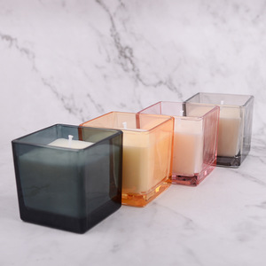 Scented <b>Candles</b> <b>Square</b> Cup Soy Wax 85g Home Decoration Gift Use - Product Image 4