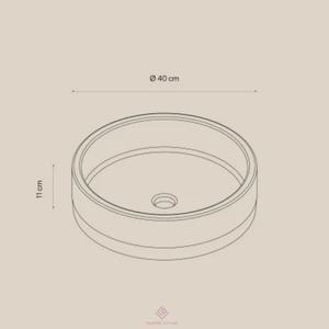 Минималистская итальянская раковина Calacatta Viola мраморная круглая умывальник из натурального камня для ванной комнаты дома и отеля - Product Image 6