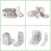 Supports d'angle en L métalliques sur mesure pour usine, en acier galvanisé, pour bois