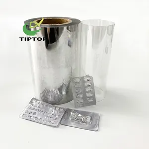 Tiptop 0,35mm Kunststoff platten Thermo formen halbstarre Kunststoff-PVC-Folie transparente PVC-Hart folien rolle für Eier ablage