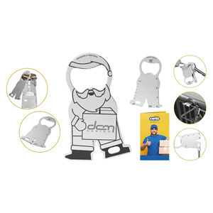 Apribottiglie multifunzione Dcm Design Little Man con righello e cacciavite per uso quotidiano - Product Image 1