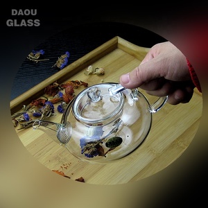 กาน้ำชาแก้วทนอุณหภูมิสูง400มล. พร้อมตัวกรองรางน้ำเค้กยอดนิยม - Product Image 2