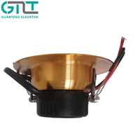 Plafonnier LED 12V pour ascenseur Original Syney UE-TD-2503 YR1801, finition argent satiné et or, éclairage de cabine d'ascenseur, pièces de rechange pour ascenseur