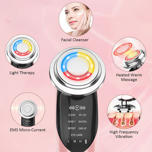 อุปกรณ์ยกกระชับใบหน้า 5-in-1 ความถี่สูง การสั่นสะเทือน ไฟ LED สีสันสดใส เครื่องนวดหน้ากระชับผิว เครื่องมือเสริมความงาม - Product Image 5