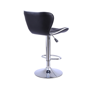 Taburete de Bar de Pu barato ajustable de alta calidad, silla de Bar de cuero negro ajustable para cocina <span class=keywords><strong>con</strong></span> <span class=keywords><strong>respaldo</strong></span> - Product Image 6