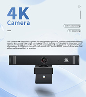 4k Ultra HD Webcam 10x dijital Zoom 135 ° geniş açı USB PC bilgisayar web kamerası gizlilik kapak ile Online toplantı veya eğitim için