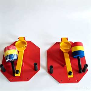 Nouvel équipement de <span class=keywords><strong>jeu</strong></span> d'intérieur en bois pour le team building : Catapulte à sacs de sable banane, piscine à balles, <span class=keywords><strong>jeu</strong></span> souple et défis d'équipe pour marché nocturne. - Product Image 4