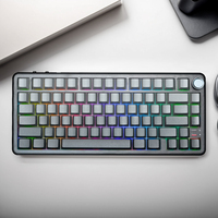 SAMDI nouveau produit 80 touches sans fil rvb clavier de jeu mécanique joint clavier avec bouton