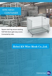 Warehouse <strong>Pallet</strong> Collapsible Metal Storage <strong>Rack</strong> Storage Cage <strong>Steel</strong> Wire Mesh Container <strong>Pallet</strong> - Product Image 6