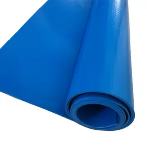 High quality 1.5mm thickness Plain Blue Plastic Film Reinforced PVC swimming pool liner materials for swimming pools