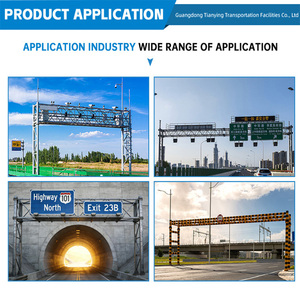 <span class=keywords><strong>Portique</strong></span> de signalisation routière à double bras personnalisé en acier haute résistance pour <span class=keywords><strong>autoroute</strong></span> et voie express - Product Image 4