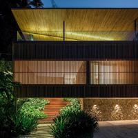 Panneaux de persiennes en aluminium à grain de bois coupe-vent, profilés en aluminium à persiennes réglables et fixes