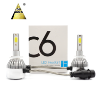 C6 36W ampoules de phares LED 6000K blanc 3800LM puces COB IP68 étanche Plug Play voiture camion Kit de Conversion H4 H7 H11 9005 nouveau