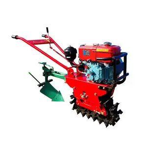 Four-Wheel Drive Gasoline Rotary Cultivator Farm Plowing Machine Weeding Soil Tiller Agricultural Potato Corn Planter Garden