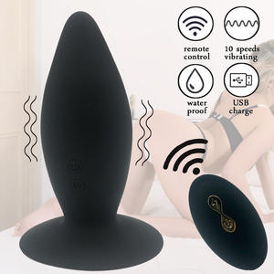 Tapones anales vibradores con Control remoto, productos sexuales para hombres y mujeres, masturbador de silicona para adultos, vibrador Anal de contacto suave - Product Image 2