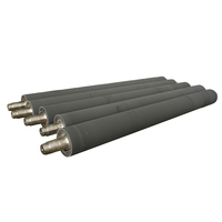 Rouleau en caoutchouc silicone avec unité de roulement intégrée, couche extérieure résistante à la compression de dimension personnalisée