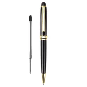 قلم حبر جاف كتابة Twist هدية فاخرة لعلامة تجارية فندقية CW قلم حبر جاف للدعاية الثقيلة أقلام معدنية مخصصة مع شعار مخصص