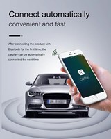 Moniteur CarPlay sans fil pour iPhone et Android Auto avec navigation GPS, lecteur de musique, commande vocale - Portable, compatible universel