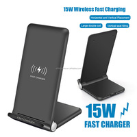 Chargeur sans fil pliable 15W, support de charge rapide pour iPhone 15 14 13 Samsung S23, chargeur de bureau QC, station de charge de voyage