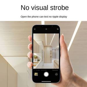 Lumière linéaire LED en aluminium mince et flexible personnalisée, installation encastrée, installation en surface, plafond en plaques de plâtre, mur, résidentiel - Product Image 4