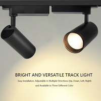 Spot LED sur rail 3 ou 4 fils, anti-éblouissement, moderne, de haute qualité, orientable, pour plafond, usage commercial, magasin, galerie d'art, bureau