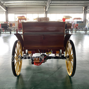 Carruaje de lujo clásico de alta gama con acabado en madera para turismo, carruaje eléctrico para turismo. - Product Image 2