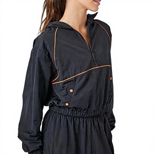 Conjunto Premium de Invierno para Mujer, Chaqueta Impermeable Ligera con Botones y Cremallera, Pantalones Deportivos, Dos Piezas, Casual - Product Image 2