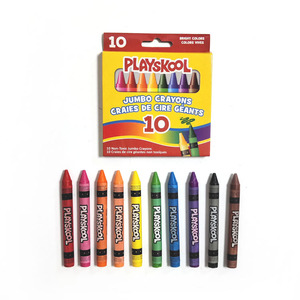 Wholesale Eco-friendly Color Box Set 10 Color Standard Size Crayon Set Art <b>Drawing</b> Wax Crayon for Kids - Product Image 1