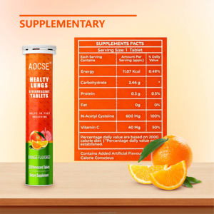 ยา<span class=keywords><strong>เม็ด</strong></span><span class=keywords><strong>ฟู่</strong></span>เอ็น-อะซีทิลซิสเทอีนสำหรับผู้ใหญ่ OEM/ODM ผลิตภัณฑ์เสริมอาหารจากธรรมชาติที่มี NAC และวิตามินซีเพื่อทำความสะอาด<span class=keywords><strong>ปอด</strong></span> - Product Image 2