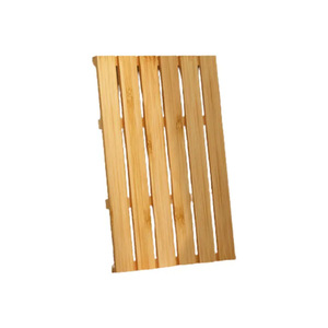 Tapis de salle de bain en bambou rectangulaire antidérapant, tapis de douche en bois, design moderne, motif rayé Ky719 - Product Image 1