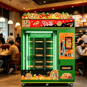 <span class=keywords><strong>Kiosque</strong></span> distributeur automatique de pizzas CE de qualité alimentaire avec réduction de <span class=keywords><strong>prix</strong></span> par volume, écran tactile 22 pouces, Wi-Fi, 4G, multi-prises, compatible SDK - Product Image 2