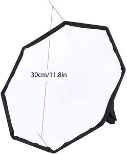 Speedlite-<span class=keywords><strong>Softbox</strong></span> Universal octogonal, cámara Digital portátil, difusor de <span class=keywords><strong>Flash</strong></span> Speedlite externo, caja de luz plegable, 30cm - Product Image 6