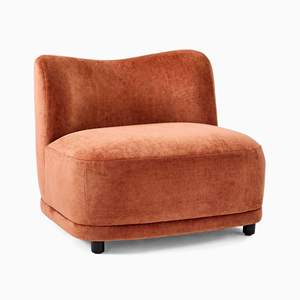 Nordique moderne minimaliste Orange velours canapé doux loisirs chaise paresseuse pour bureau à domicile salon chambre <span class=keywords><strong>Villa</strong></span> - Product Image 5