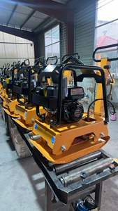 इलेक्ट्रिक/गैसोलीन/डीजल कंपन प्लेट कम्पेक्टर मोबाइल मिनी रोड रोलर मिट्टी कंपन संघटक प्लेट - Product Image 6