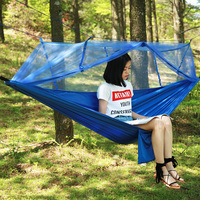 Parasol Dormir Moderne Camping En Plein Air 210T Nylon Balançoire Moustiquaire Hamacs Pour Camping Voyage Randonnée Plage Double