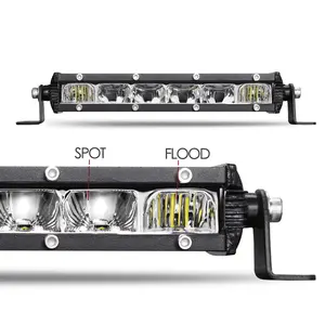 Sistema de iluminação para carro, barras de luz de led para condução automática, 12v, 340w, 50 polegadas, atv, utv, caminhão, 8, 14, 20, 26, 32 ", luz de barra para offroad