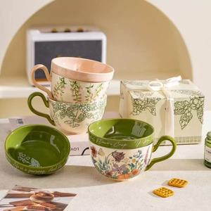 Taza <span class=keywords><strong>de</strong></span> <span class=keywords><strong>Desayuno</strong></span> <span class=keywords><strong>de</strong></span> Cerámica <span class=keywords><strong>de</strong></span> Gran Capacidad <span class=keywords><strong>con</strong></span> Manivela, Estilo Rústico Retro, Taza <span class=keywords><strong>de</strong></span> Café <span class=keywords><strong>con</strong></span> <span class=keywords><strong>Plato</strong></span> y Tapa, Juego <span class=keywords><strong>de</strong></span> <span class=keywords><strong>Tazas</strong></span> para el Hogar, Taza <span class=keywords><strong>de</strong></span> Leche, Regalo Original - Product Image 2