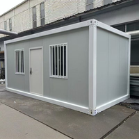 Maison conteneur mobile contemporaine en panneaux sandwich respirants, bureau, restaurant, bar, solution complète démontable en kit, garantie 5 ans