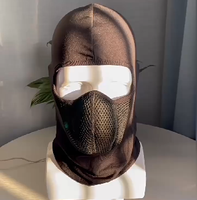 Cache-Cou et Visage Chaud en Velours pour Homme, Coupe-Vent, Masque Écharpe Moto pour l'Extérieur Hiver Automne