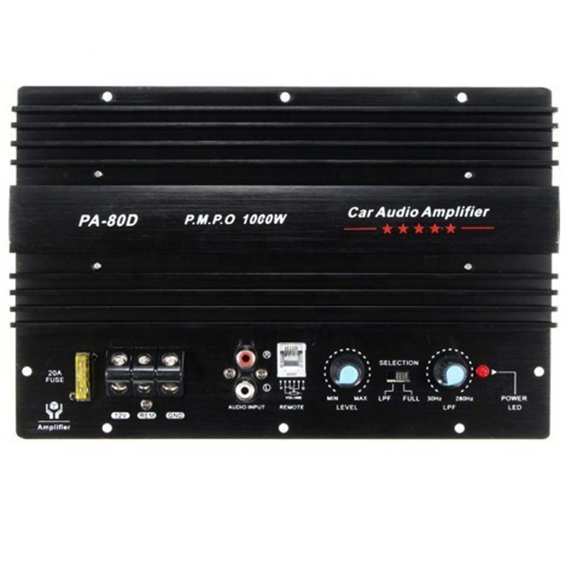 10 "12" Car Subwoofer Power Amplifier Motherboard 12V High Power Car Audio PA-80D1000W Power Amplifier Board