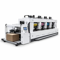 Machine automatique à grande vitesse pour la fabrication de boîtes en carton ondulé, formage de carton, empileur automatique vibrant pour l'emballage